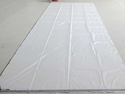 Building protective tarpaulin